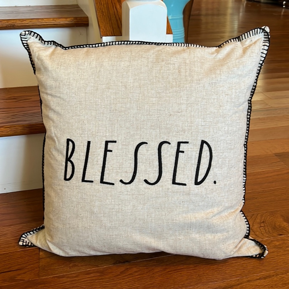 Rae Dunn Blessed Pillow